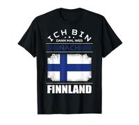 ICH bin Dann Mal Weg Nach Finlandia Bandiera Urlaub Spruch Maglietta