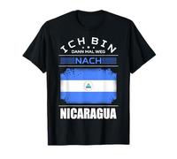 Ich bin dann Mal Weg nach Nicaragua Bandiera Vacanza Maglietta