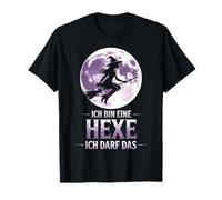 ICH Bin Eine Hexe ICH Darf Das Witziger Halloween Spruch Maglietta