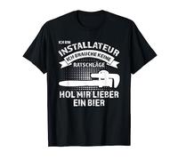 Ich bin Installateur Installateur Bier Maglietta