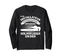 ICH bin Installatore Installatore Bier Maglia a Manica