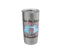 Ich Bin Jetzt Eine Große Schwester Sorella Elefante Bicchiere termico in acciaio inox doppia parete