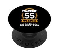 Ich Bin Knackige 55 Mal Knackt Es Hier Mal Knackt Es Da PopSockets PopGrip Adesivo