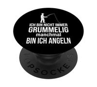 Ich bin nicht immer grummelig manchmal bin ich angeln PopSockets PopGrip Adesivo