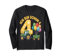 ICH Bin Schon 4 - Costume da Trattore per Bambini per 4° Compleanno Maglia a Manica