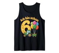 ICH Bin Schon 6 - Costume da Trattore per Bambini, 6° Compleanno Canotta