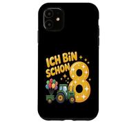 Ich Bin Schon 8 - Costume da trattore per bambini 8° compleanno Custodia per iPhone 11