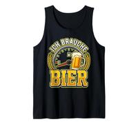 ICH Brauche Bier Ho Bisogno di Birra Tedesco Gauge Art Canotta