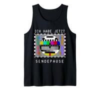 ICH Habe Sendepause Ruhe Pause 80 90s Retro TV Foto Test Canotta