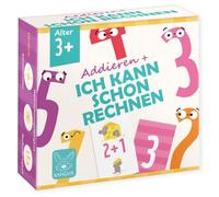 Ich Kann Schon Rechnen Addieren Lernspiel für Kinder ab 3 Jahren Mathematik Spiel zum Zahlen Lernen und Addieren mit 36 Spielkarten Bunte Karten für Vorschule Kindergarten und Grundschule