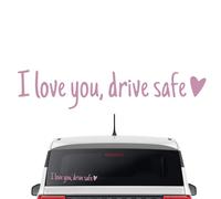 Ich Liebe Dich, fahre Safe Mirror Sticker Auto Rückspiegel -Aufkleber mit Herz, Windschutzscheibe -Buchstabenaufklebern, Miniaturautoaufkleber, Bestätigungszubehör Geschenk für Frauen Muttertag