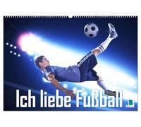 Ich liebe Fußball (Wandkalender 2027 DIN A2 quer), CALVENDO Monatskalender: Ob auf dem Platz oder im Fernsehen. Welche Liga ist egal. Hauptsache der Ball rollt.