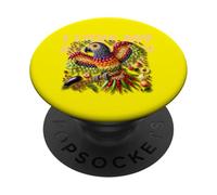 Ich liebe meinen Grauparrot - motivo pappagallo fruttato PopSockets PopGrip Adesivo