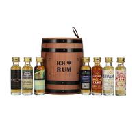 ICH LIEBE RUM Tasting Fass 41,7% Vol. 7x0,02l in cassa di legno