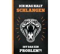 Ich Mag Halt Schlangen Ist Das Ein Problem: Notizbuch kariert Schlange auf Buch für Notizen cooles Geschenk mit Schlangenmotiv Notizheft A5 für Schule und Beruf lustige Geschenkidee zum Geburtstag