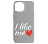 Ich mag mich - so einfach ist das lustiger Spruch rot Herz Custodia per iPhone 15