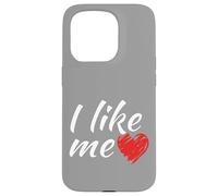 Ich mag mich - so einfach ist das lustiger Spruch rot Herz Custodia per iPhone 15 Pro