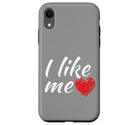 Ich mag mich - so einfach ist das lustiger Spruch rot Herz Custodia per iPhone XR