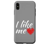 Ich mag mich - so einfach ist das lustiger Spruch rot Herz Custodia per iPhone XS Max