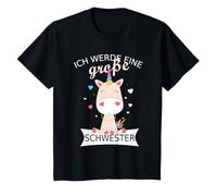 Ich werde eine große Schwester Einhorn Vorfreude fratello Maglietta