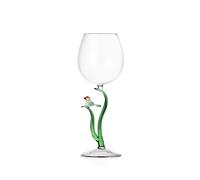 Ichendorf Milano Calice Uccellino, Collezione Animal Farm, 35 cl, Vetro Borosilicato, Fatto a Mano