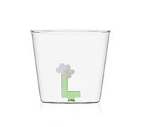 Ichendorf Bicchiere Collezione Greenwood Alfabeto Fiorito Lettera L