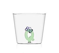 Ichendorf Bicchiere Collezione Greenwood Alfabeto Fiorito Lettera Q