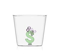 Ichendorf Bicchiere Collezione Greenwood Alfabeto Fiorito Lettera S