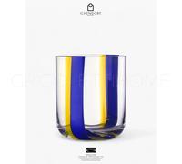 Ichendorf - Bicchiere tumbler Gesti azzurro-giallo - cod 170 - rivenditore