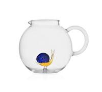 Ichendorf Milano – Brocca Chiocciola Collezione Animal Farm – 240 cl Vetro Borosilicato Fatto a Mano