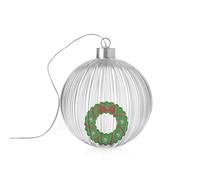 ICHENDORF Christmas Tales Lampada Pallina di Natale Ghirlanda 12cm Vetro Borosil
