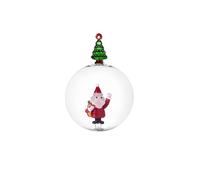 ICHENDORF Christmas Tales Pallina di Natale Albero di Natale e Babbo Natale 9cm