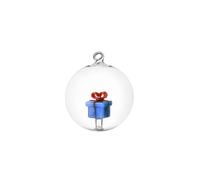 ICHENDORF Christmas Tales Pallina di Natale Regalo Azzurro 8cm Vetro Borosilicat