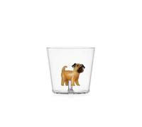 Ichendorf Milano Tumbler Carlino, Collezione Dogs, 30 cl, Vetro Borosilicato, Fatto a Mano