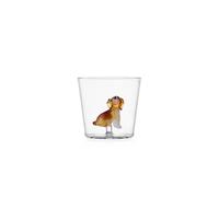 Ichendorf Milano Tumbler Golden Retriever, Collezione Dogs, 30 cl, Vetro Borosilicato, Fatto a Mano