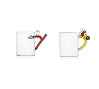 Ichendorf Fruits And Flower Set 2 Mug decori Gufo e Scoiattolo