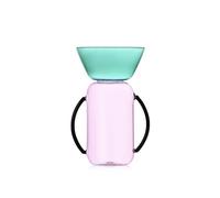 Ichendorf Gelée Vaso medio con due manici Rosa e Petrolio, 25 cm