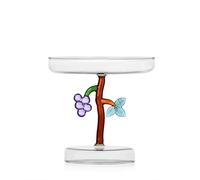 Ichendorf Milano Alzata Uva, Collezione Fruits&Flowers, D 15 cm, Vetro Borosilicato, Fatto a Mano