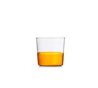 Ichendorf Milano Bicchiere Acqua, Ambra - Trasparente, Collezione Light Colore, 30 cl, Vetro Borosilicato, Fatto a Mano