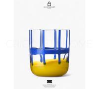 Ichendorf Milano - Bicchiere tumbler Gesti azzurro-giallo - cod 171