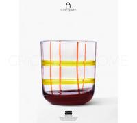 Ichendorf Milano - Bicchiere tumbler Gesti giallo-bordeaux - cod 152