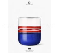 Ichendorf Milano - Bicchiere tumbler Gesti rosso-azzurro - cod 169