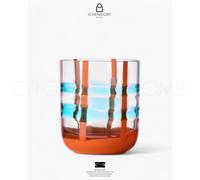 Ichendorf Milano - Bicchiere tumbler Gesti turchese-arancio - cod 158