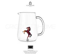 Ichendorf Milano Brocca Cavallo, Collezione Animal Farm, 170 cl, Vetro Borosilicato, Fatto a Mano