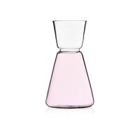 Ichendorf Milano Brocca Sakè Mini Rosa/Trasparente | Collezione High Rise Sakè | 18 cl | Vetro Borosilicato | Fatto a Mano
