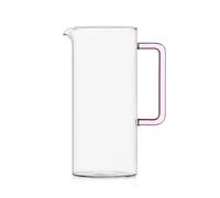 Ichendorf Milano Brocca trasparente/rosa collezione Tube 120 cl, vetro borosilicato fatto a mano