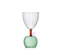 Ichendorf Milano Calice Mela Verde, Collezione Fruits&Flowers, 30 cl, Vetro Borosilicato, Fatto a Mano