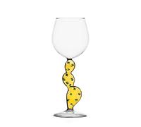 Ichendorf Milano Calice Vino Cactus Giallo | Collezione Desert Plants | 35 cl | Vetro Borosilicato | Fatto a Mano