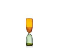 Ichendorf Milano Clessidra 5 Minuti, Verde - Ambra, Collezione Times, Vetro Borosilicato, Fatto a Mano