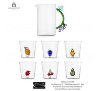 Ichendorf Milano - Fruits and Flowers - Set 6 bicchieri/tumbler + Caraffa Grape